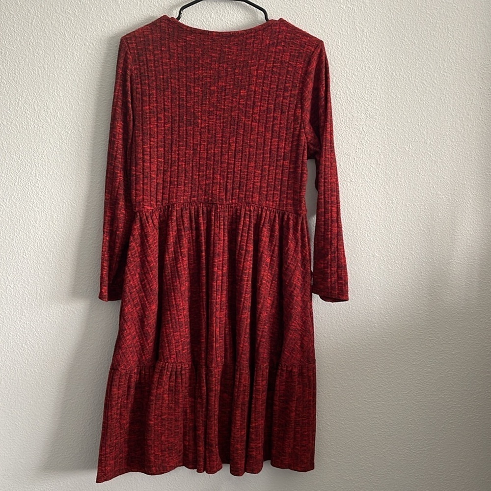 Mini Brushed Rib Tiered Skater Dress Size 0|L - Picture 7 of 11